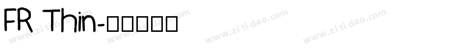 FR Thin字体转换